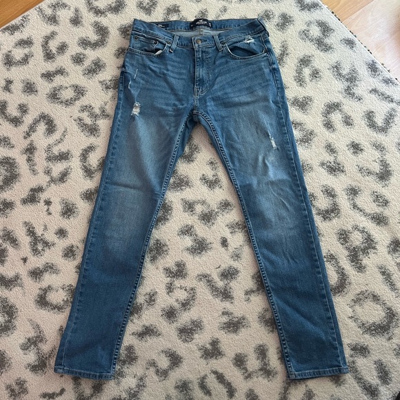Hollister Skinny Epic Flex Medium Wash Mens Jeans - Picture 1 of 2
